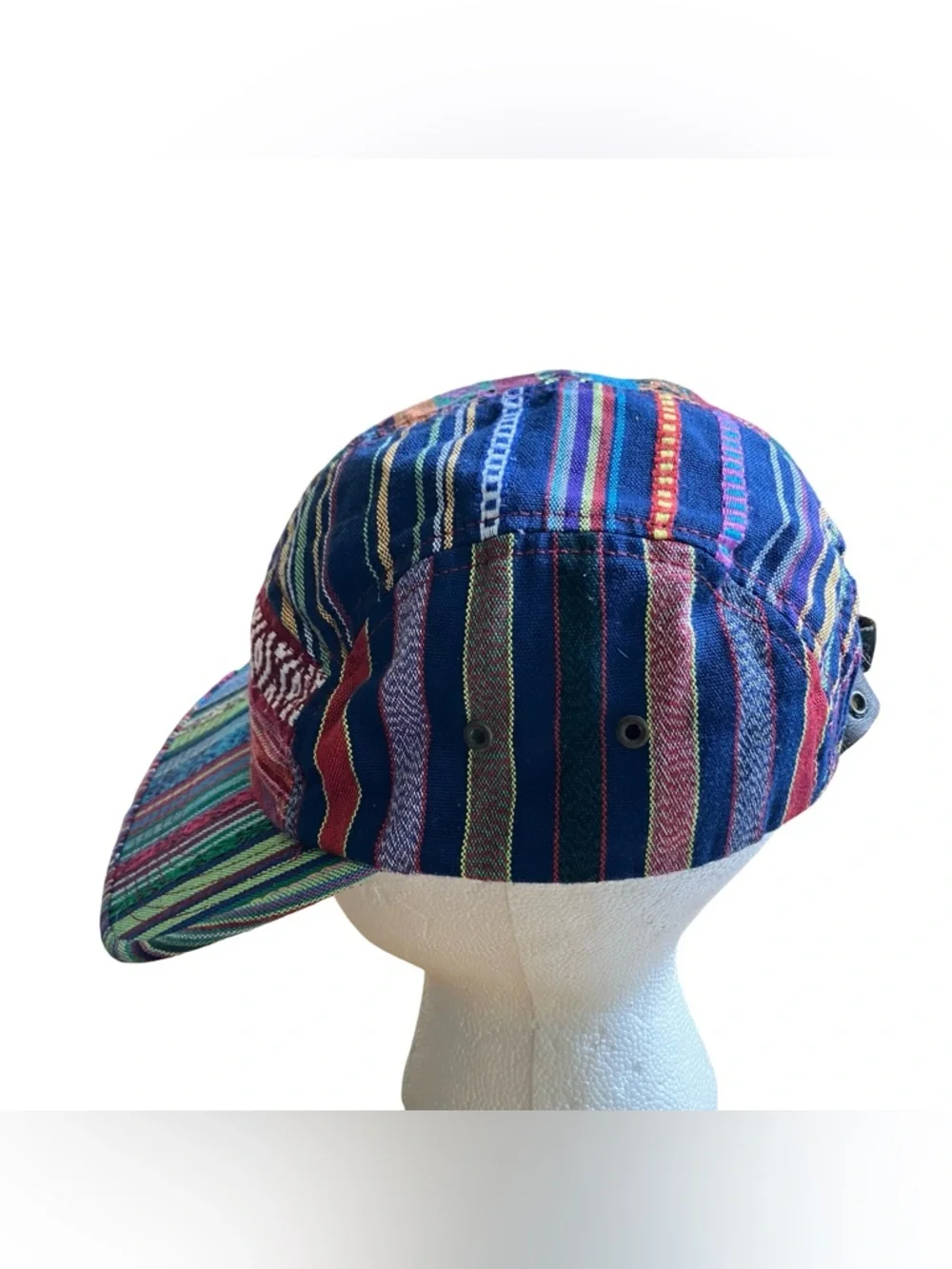 Obey Multicolor Woven Camp Cap with Navy Interior